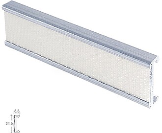 Perfil Estor Velcro P-909 3,0m Plata