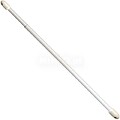 Varões de cortina extensíveis ovais brancos 60-80 cm (2 peças)