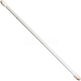 Varões de cortina extensíveis ovais brancos 60-80 cm (2 pe...