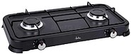 Cocina de Gas Portátil Jata Hogar JECG2702 2 Quemadores/Parrilla/Gases Lic. Propano, Butano