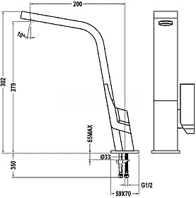 MISTURADORA TEKA - IC 915 - PRETA : ALTURA 302MM - PRETO