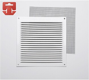 87518 REJILLA C/MOSQ ALUM 0,6 Branco LACADO 17X17 (G)