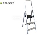 Escada Q-Connect de Aluminio 3 Degraus 590X400X1260 MM Peso Maximo 150 KG EN-131 KF11141