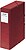 Caixas de Projetos de Cartolina Revestida com Lombo de 9 cm Vermelho com Etiqueta 245X350X90 Dohe 09745 - imagem 1