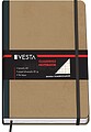 Caderno Dohe de Cartão com Pontas Arredondadas - 96 Folhas de Papel Linhado de 80gr - Capa em Três Peças com Lombada de Tecido - Fecho de Borrachas e Fita de Registos DO10639