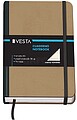 Caderno Dohe de Cartão com Pontas Arredondadas - 96 Folhas de Papel Linhado de 80gr - Capa em Três Peças com Lombada de Tecido - Fecho de Borrachas e Fita de Registos DO10641