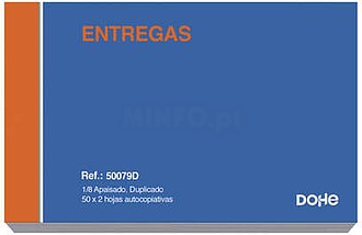 Talonários Pré-Impressos a Duas Tintas em Papel Autocopiat...