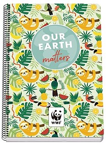 Dohe WWF Tropic Caderno Espiral Folio 80 Folhas Quadriculada...