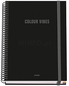 Caderno Espiral A5 Dohe Colour Vives 100 Folhas Pautadas 5mm...