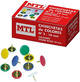 Caixa de 100 alfinetes coloridos variados nº2 - Fabricadas ...