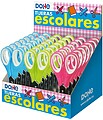 Expositor de 24 Tesouras Escolares de 125mm - Folhas de Aço Inoxidável - Pontas Arredondadas - Empunhadura Ergonómica de Plástico e Borracha - Cores Sortidas DO79238