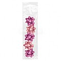 Pacote Dohe Chic de 5 Laços para Presente - Forma de Estrela - Tamanho 5,6cm - Cor Rosa DO80017
