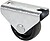 Rolo Fixo com Placa e Eixo Liso de Duas Fixações, Cor Preta, Carga Máx. 20 kg, Ø 1,5 cm G-20094 - imagem 1