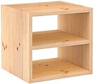 Estante Modular 1 Cubos + Balda Intermédia Dinâmica Pino Maciço Astigarraga G-75283