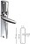 Jgo. ”Ayr” Membro 540 Puxador Cromo - imagem 1
