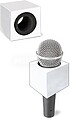 Cubo publicidade microfone mao G-MT-4B