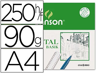 C200406219 : 250 x Papel vegetal 90 din a4 em folha 90-95 gr...