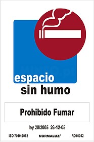 08993 SINAL PROIBIDO “ESPACO SEM FUMO” (PVC 0.7MM) 30X40...