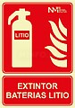 Cartela de Extinção “Extintor” de Baterias de Lítios Classe a (1 mm) 210 x 300 mm G-09036