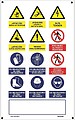 Placa de Obra Múltipla Vertical PVC 0,4mm 500x900mm Normaluz G-09022