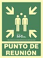 Sinal de Evacuação “Ponto de Encontro” Classe B (PVC 0.7MM) 22.4X30CM