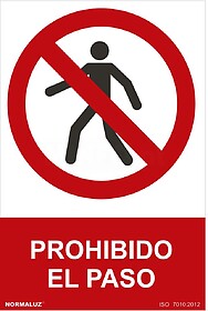 SINAL PROIBIDO “PROIBIDO O TRÂNSITO” (PVC 0.7MM) 30X40C...