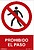 Sinal Proibido “Proibido o Trânsito” (PVC 0.7MM) 30X40CM - imagem 1