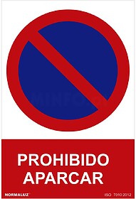 08990 SINAL PROIBIDO “PROIBIDO ESTACIONAR” (PVC 0.7MM) 3...