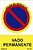 Sinal Proibido “Vado Permanente” (PVC 0,7MM) 30X40CM 08992 - imagem 1