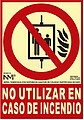 Sinal de Extinção “Não Utilizar em Caso de Incêndio” Classe B (PVC 0.7MM) 21X30CM