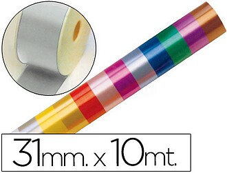 2410-05 : 10 x Fita fantasia prata 10mtx31 mm Fita fantasia ...