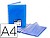 Carpeta Archivex-Star Espiral Canguro 40 Fundas Color Azul Carchivo 53034050 - imagem 1