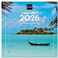 Finocam Calendário de Parede em Catalão - Anual 2026 - Imagens Variadas - 300x300mm - Espaço para Escrever - Temática de Paisagens 780314026