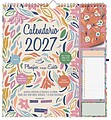 Finocam Talkual Calendário de Parede - Anual 2027 - Vista Mensal - 300x340mm - Espiral Dupla - Papel de 140g/m2 - Espaço para Escrever - Autocolantes Temáticos 785140027