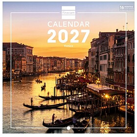 Finocam Venecia Calendário de Parede Internacional - 16 Mes...