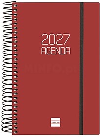 Finocam Espiral Basics Agenda Opaca - Anual 2027 - 1 Dia por...