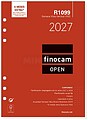 Finocam R1099 Recarga para Agenda Open - Anual 2027 - Semana Vista Vertical - Formato 1000 - 155x215mm - 6 Furos - Papel de 80g/m2 - Cor Branco 711520027