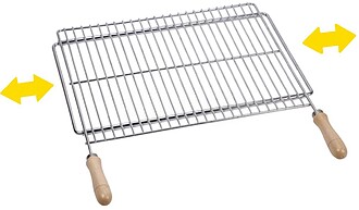 73813 Churrasco PARILLA Extensível 70X40CM Aço Zincado