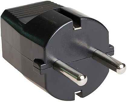 G-40107 : 40107 ENCHUFE SCHUKO 16A 250V T/TL 4,8mm PRETO. SOLERA 6428N