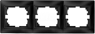 42958 MARCO PARA 3 ELEMENTOS HORIZONTAL GRAFITE 225X81X10MM ...