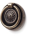 Tirador Tipo Anilla, Modelo 2008, de Metal com Acabamento em Couro Velho, Ø38 x 9 mm 85339