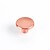 Bolha com 2 Empurradores Redondos para Móvel Fabricado em Zamak Acabamento Ouro Vermelho Mate MOD.774 Ø35mm REI G-68501 - imagem 1