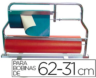 MOD. I-2 : PORTA ROLO CORTA PAPEL CROMADO -PARA ROLOS 62-31 ...