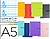 Caderno espiral liderpapel din a5 crafty capa forrada 80f 90 gr pautado 7mm dupla margem 6 furos cores sortidas Caderno espiral liderpapel din a5 crafty capa forrada 80f 90 gr pautado 7mm dupla margem 6 furos cores sortidas BJ87 - imagem 1