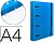 Capa com recarga liderpapel a4 quadricula 5mm 100 folhas 80g polipropileno 4 aneis 25mm azul Capa com recarga liderpapel a4 quadricula 5mm 100 folhas 80g polipropileno 4 aneis 25mm azul CH54 - imagem 1