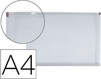 CH78 : Bolsa porta documentos liderpapel a4 com fecho transp...