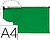 Bolsa porta documentos liderpapel a4 com fecho verde translucido Bolsa porta documentos liderpapel a4 com fecho verde translucido CH81 - imagem 1