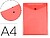 10 x Pasta liderpapel dossier com mola polipropileno din a4 formato vertical com fole vermelho translucido Pasta liderpapel dossier com mola polipropileno din a4 formato vertical com fole vermelho translucido DS85 - imagem 1