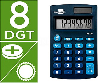 XF06 : Calculadora liderpapel de bolso xf06 8 digitos solar ...