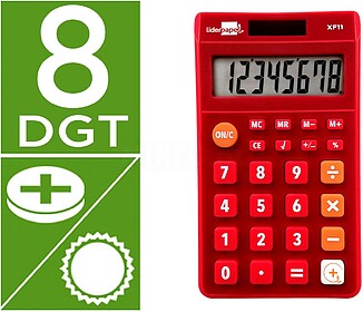 XF11 : Calculadora liderpapel de bolso xf11 8 digitos solar ...